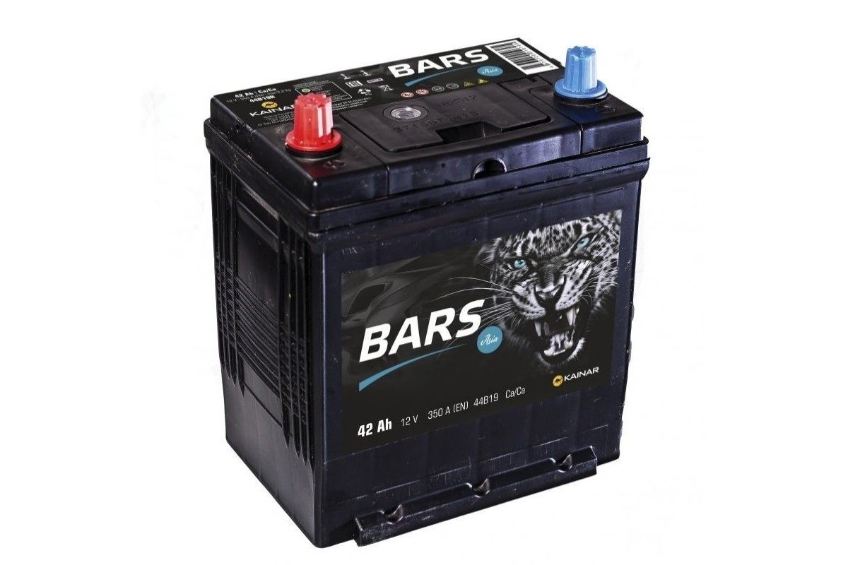 Аккумулятор автомобильный BARS Asia 42 (п.п.)